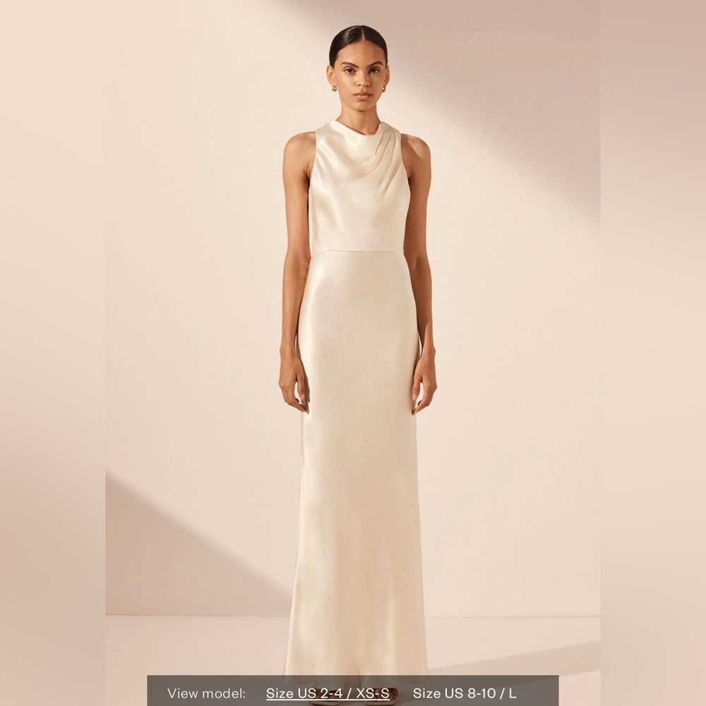 Shona Joy La Lune High Neck Maxi Dress
